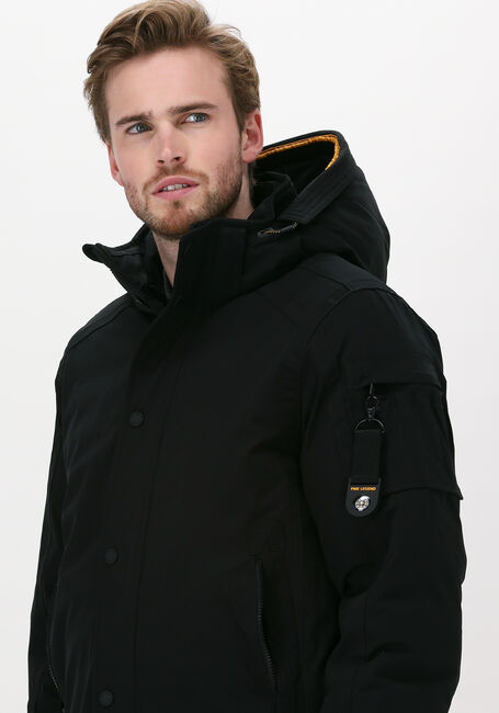 Schwarze PME LEGEND Parkas BOMBER JACKET ICE STRIPPER MEC - large