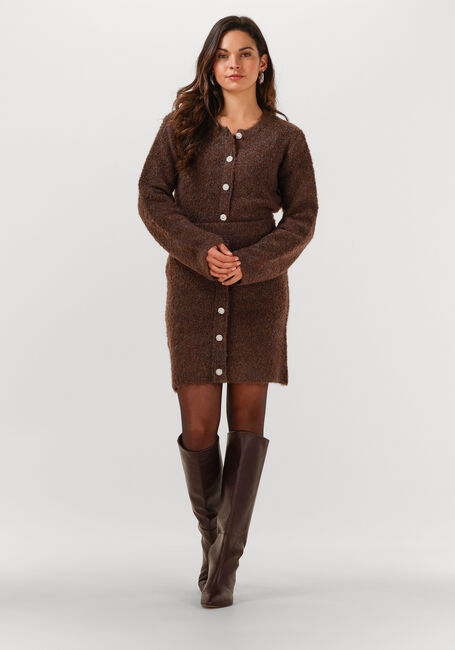 Braune Y.A.S. Strickjacke YASPLYRA LS KNIT CARDIGAN - large