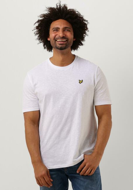 Weiße LYLE & SCOTT T-shirt SLUB T-SHIRT - large