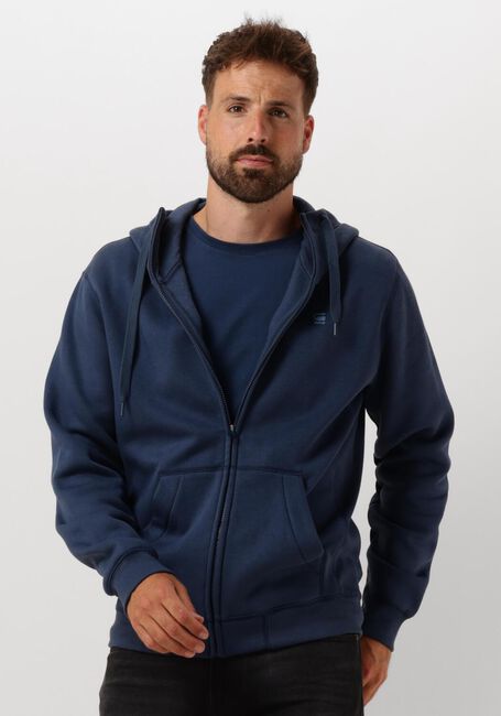 Blaue G-STAR RAW Strickjacke PREMIUM CORE HDD ZIP SW L/S - large