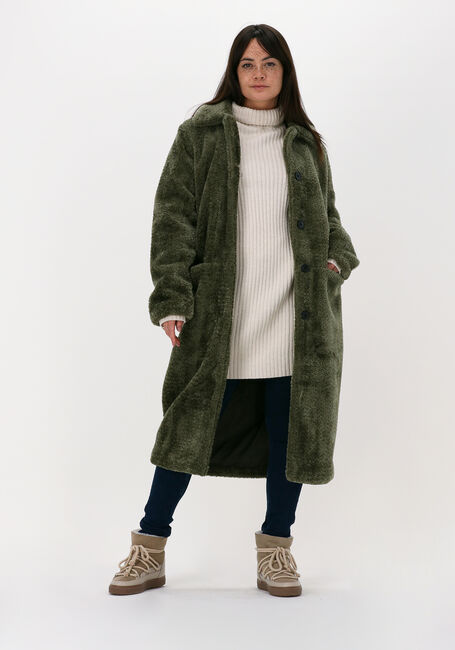Grüne ANOTHER LABEL Fake-Fur-Jack MOUSSY COAT - large