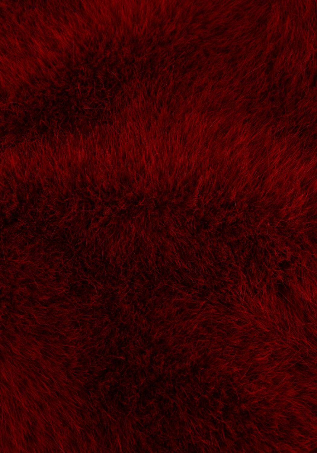 Rote OMODA ATELIER Fake-Fur-Jack X IRIS - IMRE - large