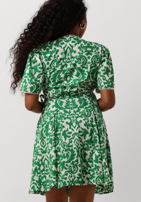 Grüne Y.A.S. Minikleid YASGREENA 2/4 WRAP DRESS - large
