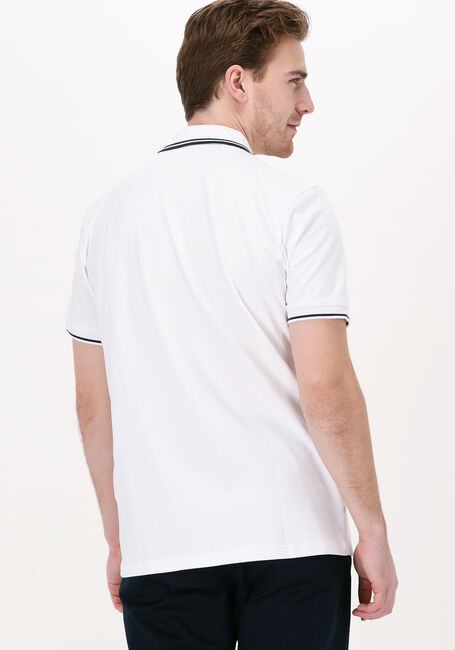 Weiße SELECTED HOMME Polo-Shirt SLHAZE SPORT SS POLO W - large