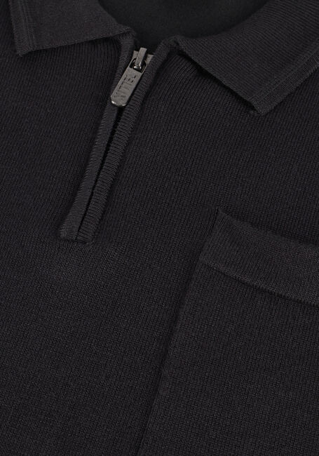 Schwarze RELLIX Polo-Shirt POLO KNITTED ZIP - large