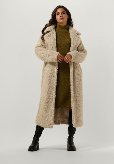 Beige NOTRE-V Teddy-Jacke TEDDY COAT LONG - large
