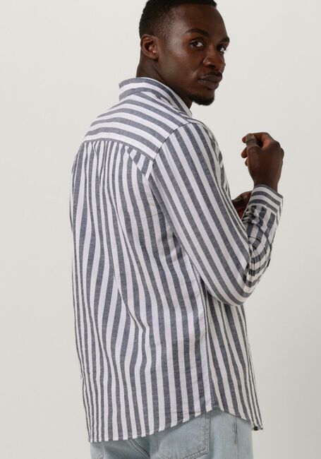 Dunkelblau SELECTED HOMME Klassisches Oberhemd SLHSLIMNEW-LINEN SHIRTS LS CLASSIC W - large