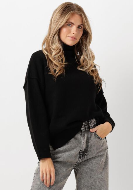 Schwarze CO'COUTURE Pullover & Cardigans MAJA SLIT ROLL NECK - large