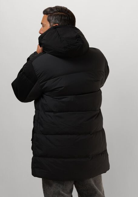 Schwarze TOMMY JEANS Wattierte Jack TJM TWO TONE PARKA - large