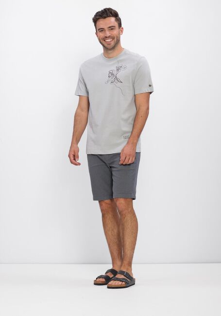 Hellgrau CAST IRON T-shirt SHORT SLEEVE R-NECK REGULAR FIT SINGLE JERSEY - large