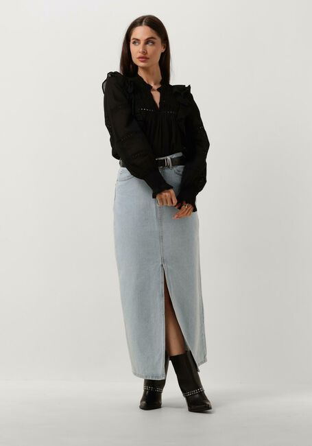 Schwarze NEO NOIR Blusen AURIKA S VOILE BLOUSE - large