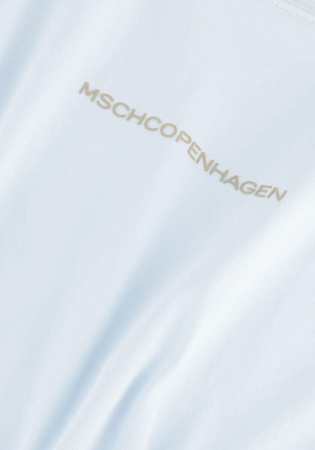 Hellblau MSCH COPENHAGEN T-shirt MSCHTERINA ORGANIC SMALL LOGO TEE - large