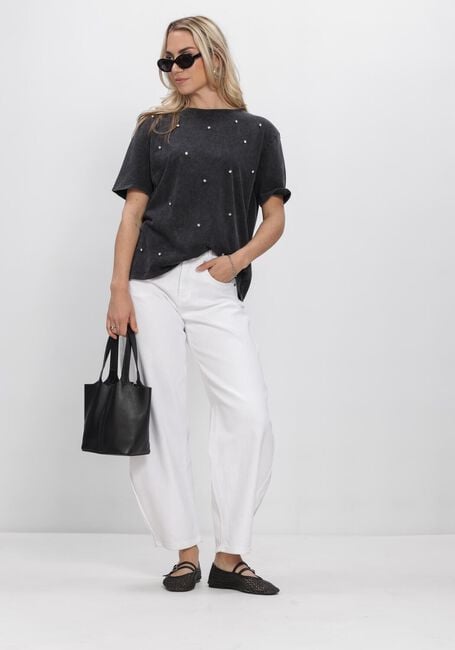 Graue WITHBLACK Tops & T-shirts WBLLAUREN PEARL SS TEE - large