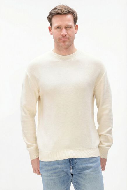 Beige ANERKJENDT Pullover AKEBBE COTTON/SILK KNIT - large