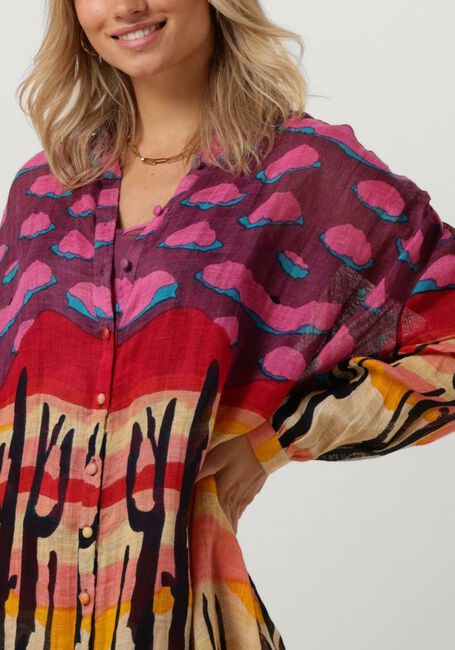 Mehrfarbige/Bunte MES DEMOISELLES Midikleid SHIRT SEMIVOLE - large
