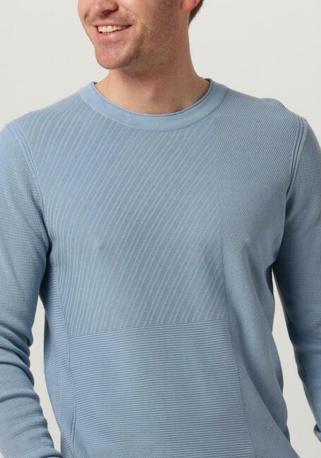 Hellblau CAST IRON Pullover CREWNECK COTTON MODAL - large