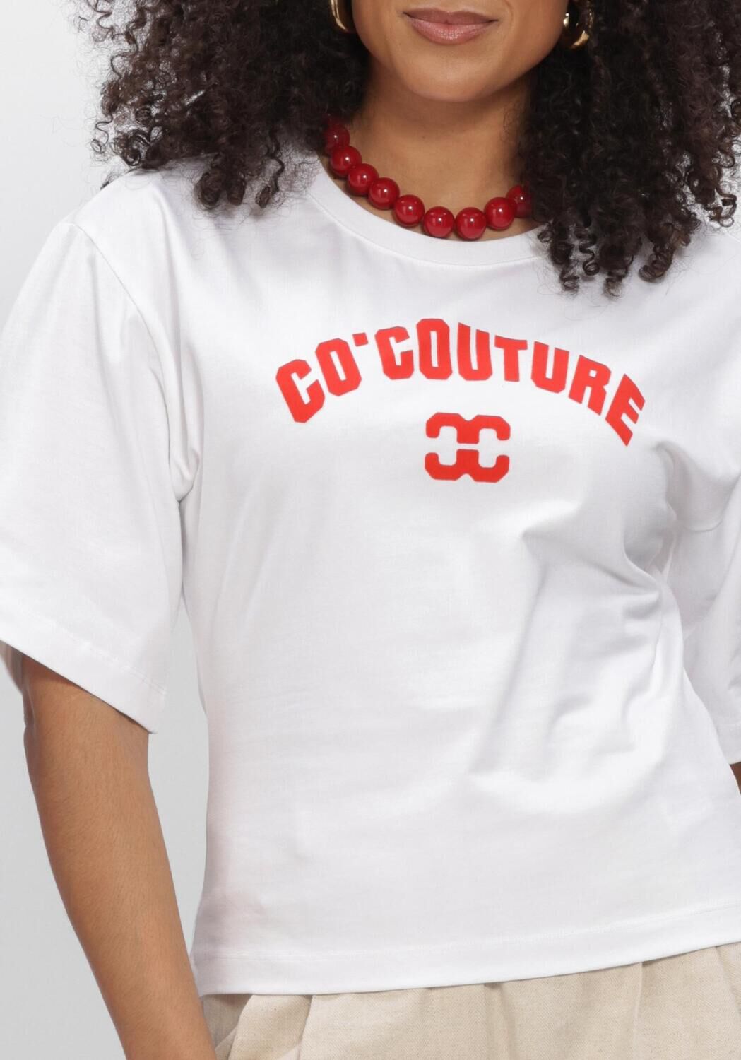 Wei&szlig;e CO'COUTURE T-shirt ZENGACC TEE O-NECK - large