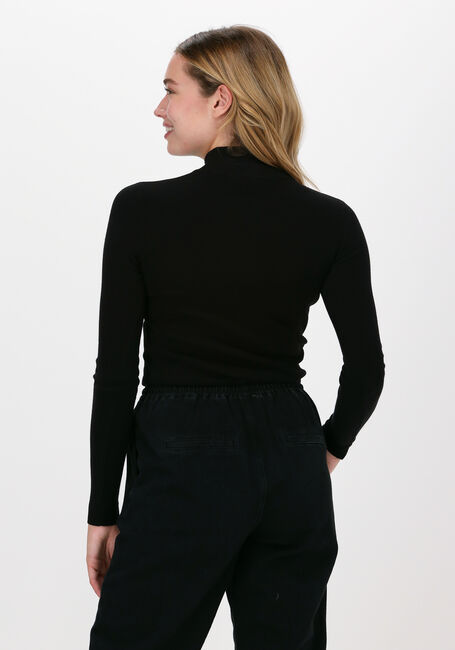 Schwarze NA-KD Rollkragenpullover RIBBED POLO KNITTED SWEATER - large