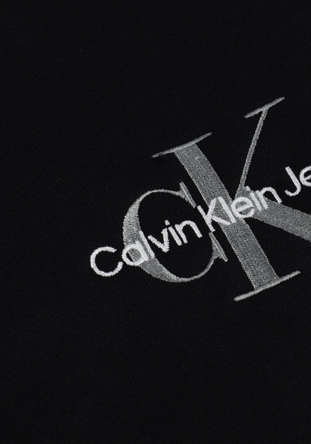 Schwarze CALVIN KLEIN Sweatshirt MONOGRAM LOGO HOODIE - large