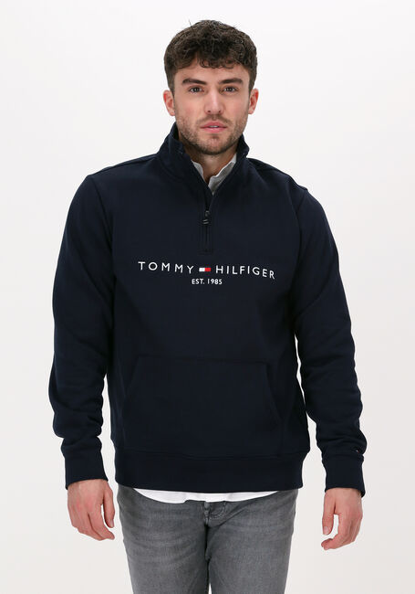 Dunkelblau TOMMY HILFIGER Sweatshirt TOMMY LOGO MOCKNECK - large