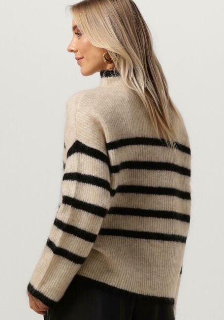 Sand SECOND FEMALE Pullover OVALIS KNIT T-NECK - large