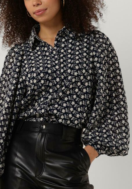 Blaue FREEBIRD Blusen WV-ZIGZAG-JACQ-PES-23-3 - large