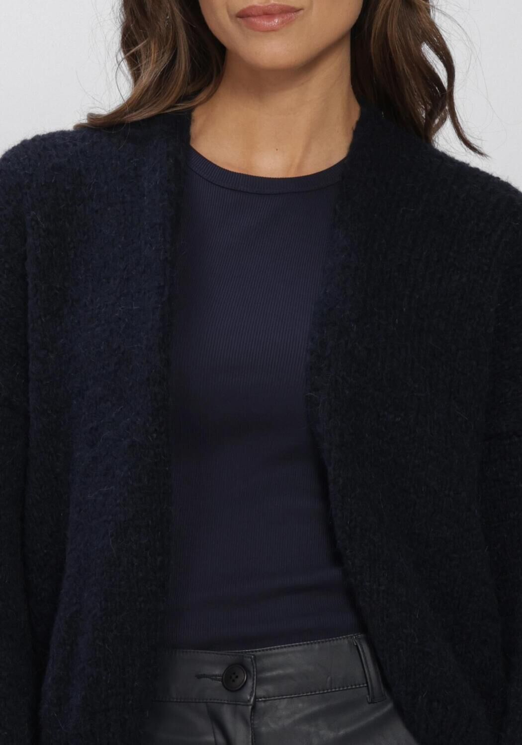 Blaue KNIT-TED Strickjacke BECKY CARDIGAN - large