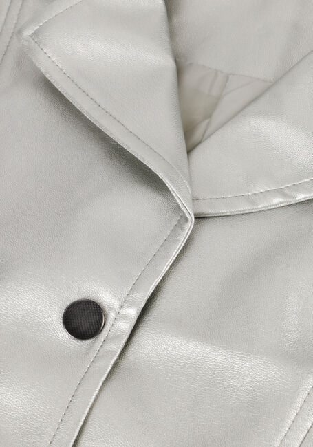 Silberne INDIAN BLUE JEANS Gilet VEGAN LEATHER SLEEVELESS GILET - large