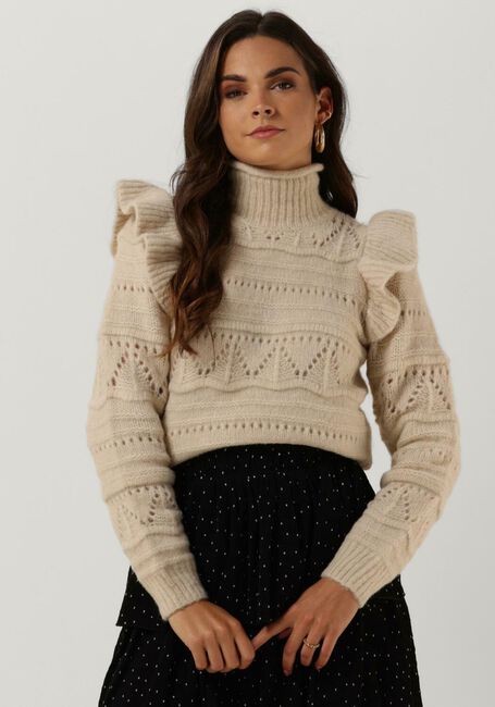 Beige Y.A.S. Rollkragenpullover YASCORALINE LS KNIT PULLOVER - large
