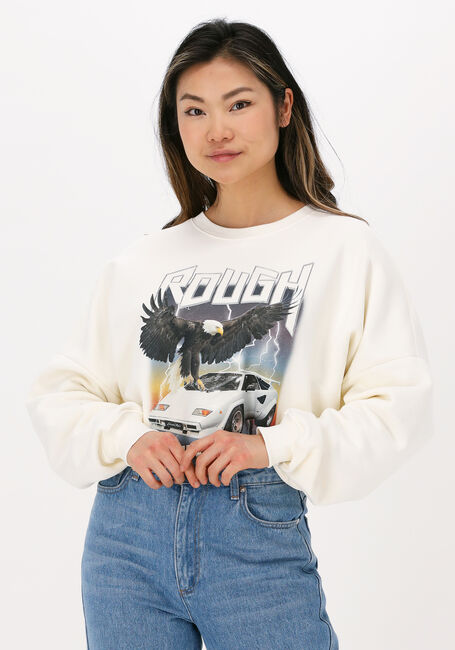 Beige COLOURFUL REBEL Sweatshirt ROUGH RIDERS DROPPED SHOULDER SWEAT - large