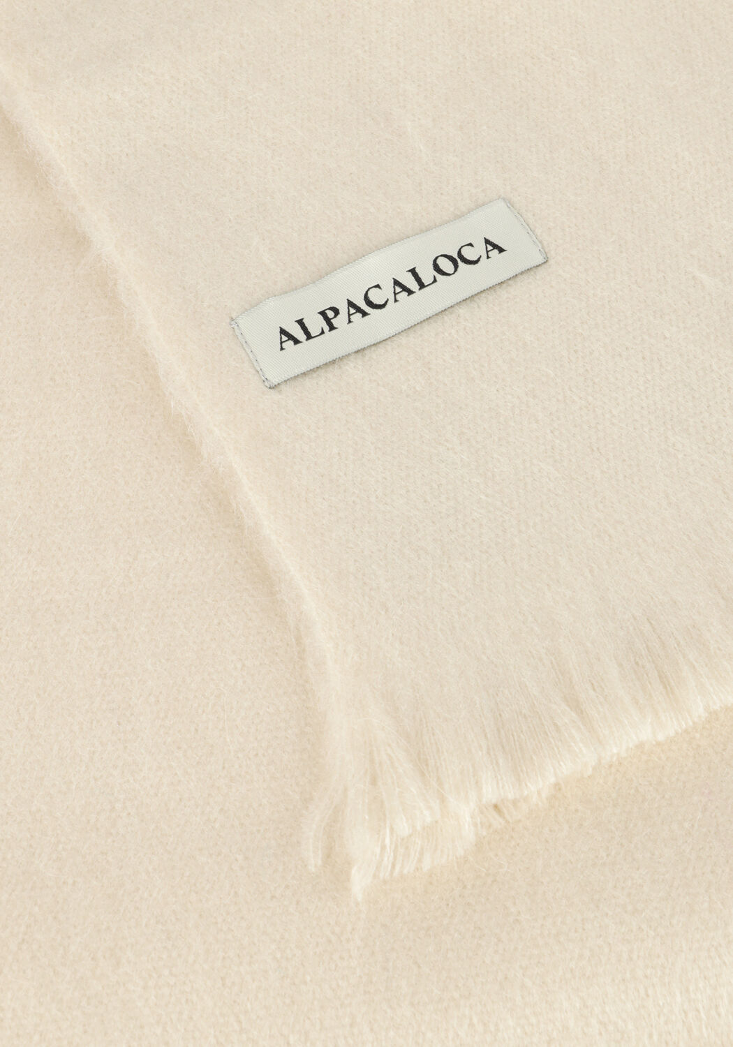 Beige ALPACA LOCA Schal SLIM SCARF - large