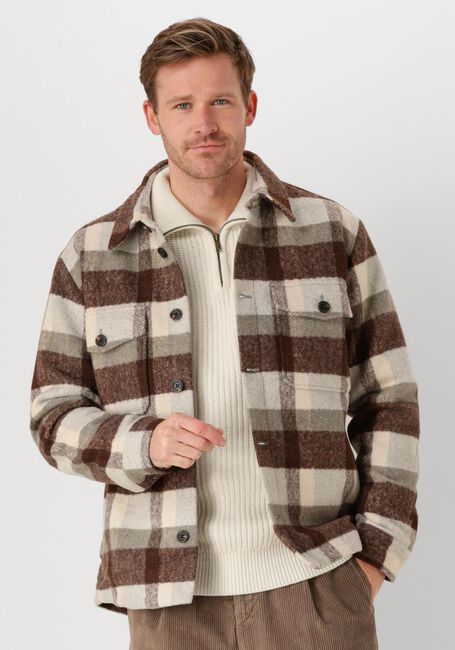 Braune SELECTED HOMME Overshirt SLHARCHIVE OVERSHIRT B NOOS - large