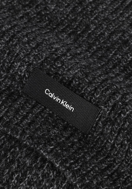 Schwarze CALVIN KLEIN Schal DADDY WOOL KNIT SCARF 30X180 - large