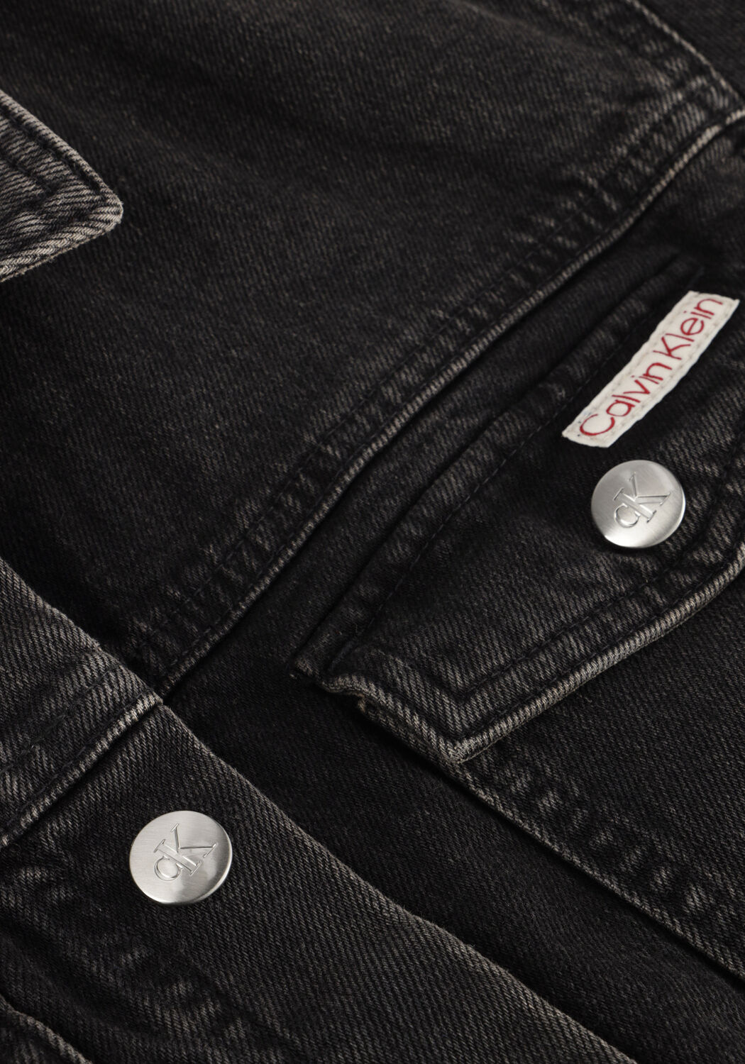 Anthrazit CALVIN KLEIN Minikleid LS DENIM MINI DRESS CK - large