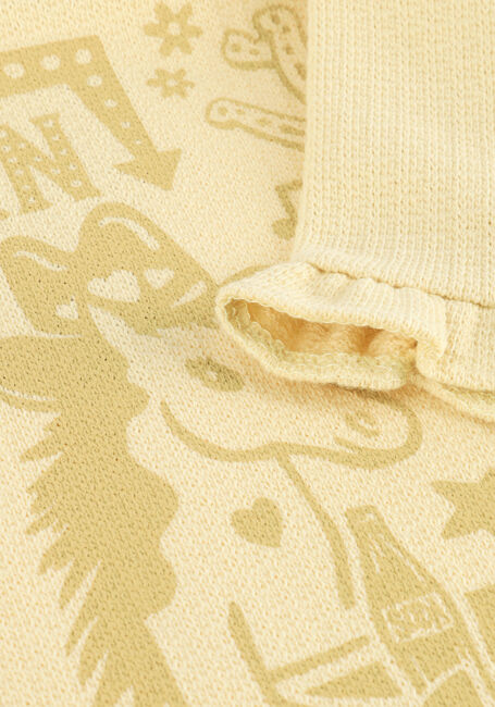 Gelbe DAILY7 T-shirt T-SHIRT RUFFLE BACKPRINT - large