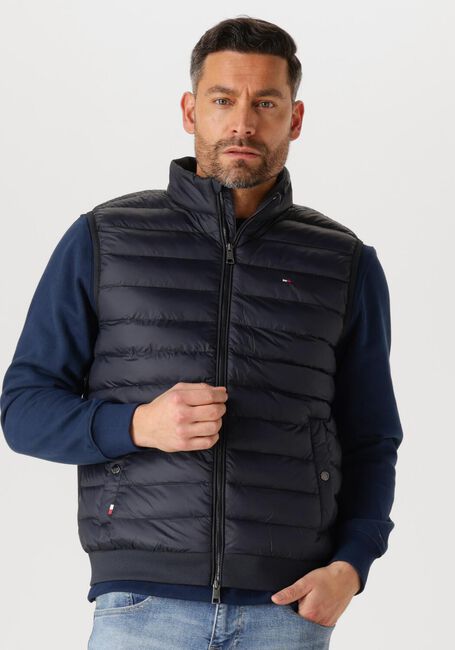 Blaue TOMMY HILFIGER Bodywarmer MIX MEDIA VEST - large