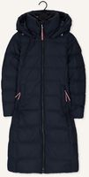 Dunkelblau TOMMY HILFIGER Wattierte Jack GLOBAL STRIPE DOWN MAXI Dunkelblau TOMMY HILFIGER Wattierte Jack GLOBAL STRIPE DOWN MAXI - medium
