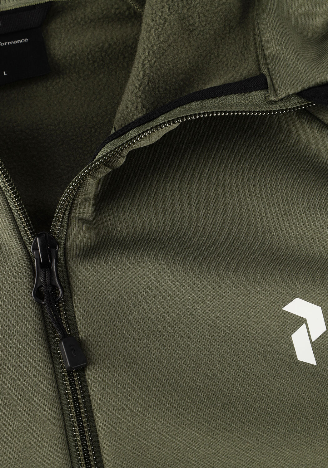 Gr&uuml;ne PEAK PERFORMANCE Strickjacke M RIDE ZIP HOOD - large