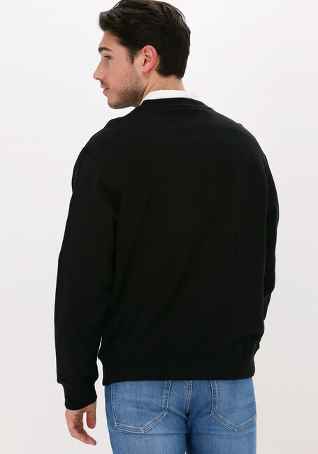 Schwarze CALVIN KLEIN Sweatshirt STACKED LOGO CREW NECK - large