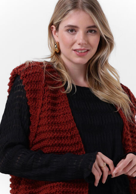 Rote NOTRE-V Gilet KNIT GILET - large