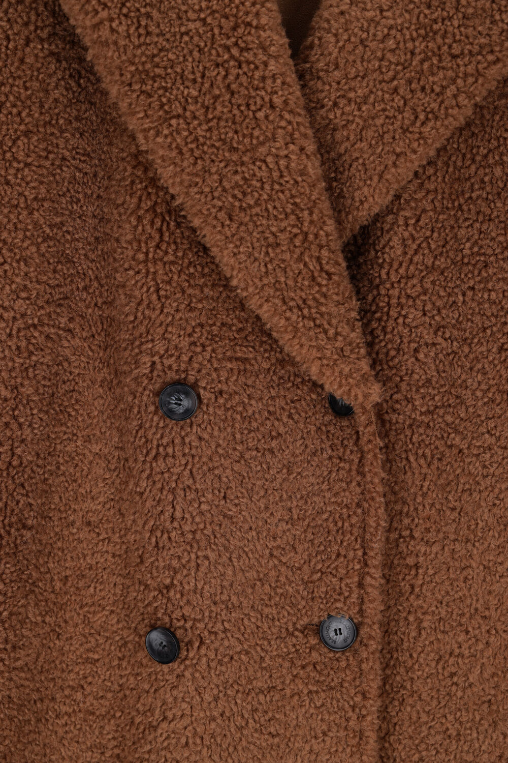 Camelfarbene BEAUMONT Teddy-Jacke REVERSIBLE LAMMY LONG BODY - large