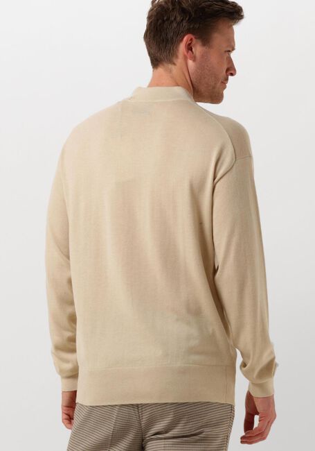 Beige SCOTCH & SODA Sweatshirt DROPPED SHOULDER MOCK NECK - large