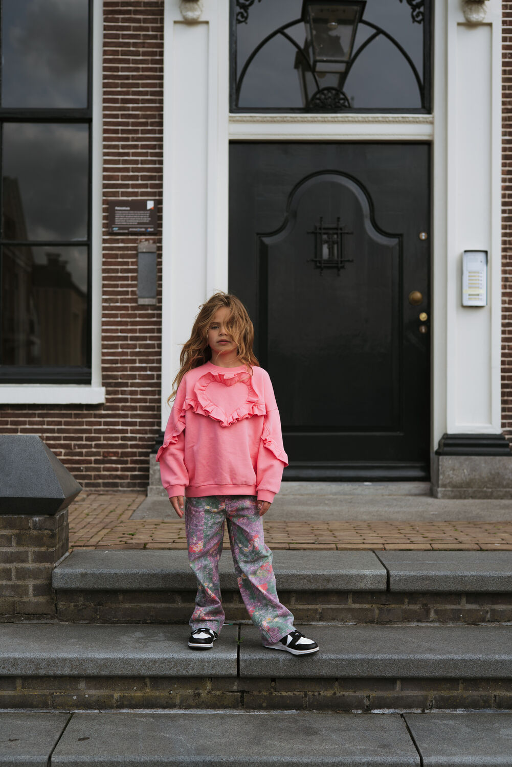 Mehrfarbige/Bunte DAILY BRAT Straight leg jeans CHEECKY FLOWER JEANS - large