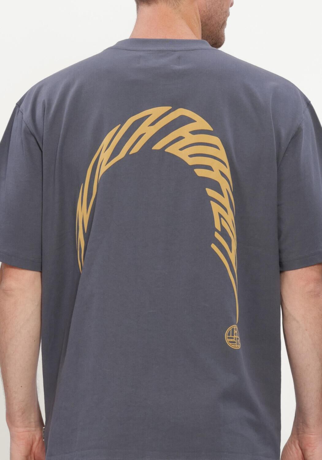 Dunkelgrau WOODBIRD T-shirt WBBAINE WARP TEE - large