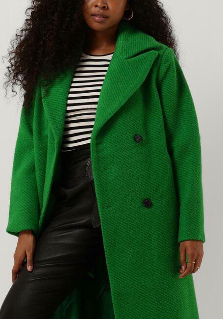 Grüne Y.A.S. Mäntel YASINFERNO LONG WOOL MIX COAT - large