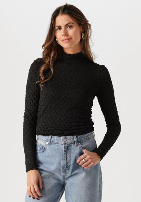 Schwarze SELECTED FEMME Rollkragenpullover SLFTIMMI LS HIGH NECK STRUCTURE TOP - large