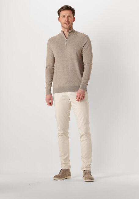 Beige PROFUOMO Pullover HALF ZIP LUXURY BASIC - large