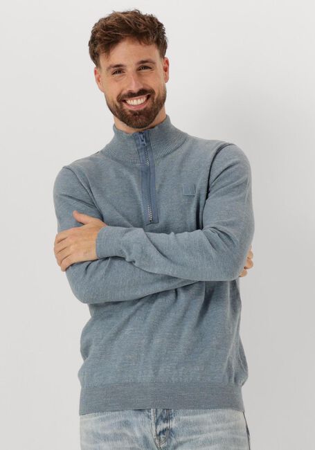 Blaue BUTCHER OF BLUE Pullover LT CLIFDEN HALF ZIP - large