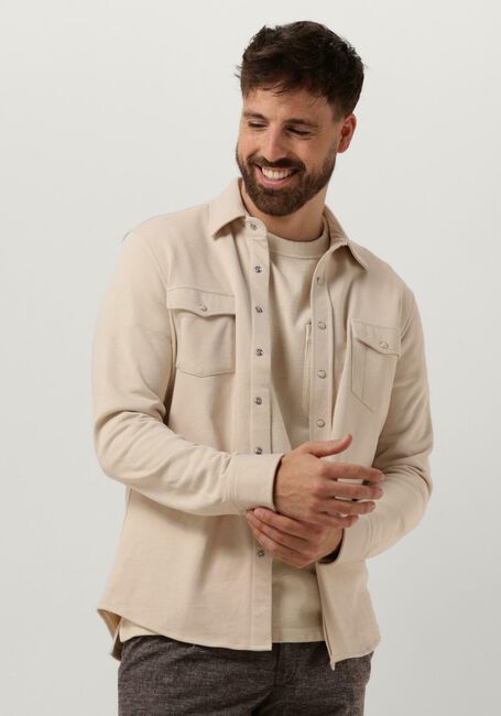 Beige PROFUOMO Casual-Oberhemd OVERSHIRT WESTER - large