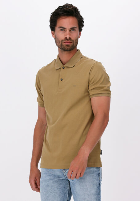 Olive CALVIN KLEIN Polo-Shirt LIQUID TOUCH SLIM POLO - large